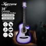 38in Pro Cutaway Acoustic Guitar with guitar bag - Purple Burst thumbnail 4