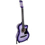38in Pro Cutaway Acoustic Guitar with guitar bag - Purple Burst thumbnail 1