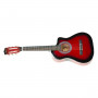 Karrera 38in Pro Cutaway Acoustic Guitar with guitar bag - Red Burst thumbnail 1