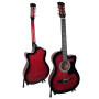 Karrera 38in Pro Cutaway Acoustic Guitar with guitar bag - Red Burst thumbnail 2