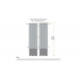 2x 100% Blockout Curtains Panels 3 Layers Eyelet Grey 240x230cm thumbnail 6