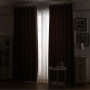 2x 100% Blockout Curtains Panels 3 Layers Eyelet Taupe 240x230cm thumbnail 4