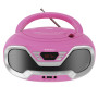 Oakcastle Cd200 Portable Bluetooth Cd Player-pink thumbnail 1
