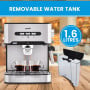 Pronti 1.6L Automatic Coffee Espresso Machine with Steam Frother thumbnail 6