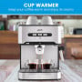 Pronti 1.6L Automatic Coffee Espresso Machine with Steam Frother thumbnail 7