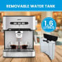 Pronti 1.6L Automatic Coffee Espresso Machine with Steam Frother thumbnail 5