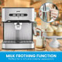 Pronti 1.6L Automatic Coffee Espresso Machine with Steam Frother thumbnail 2