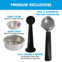 Pronti KCM-850D Coffee Machine 20 Bar Espresso Maker with Milk Frother and 1.25L Tank thumbnail 8