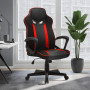 Sarantino Fayzo Racing Office Gaming Chair in Black and Red Desk Seat thumbnail 8