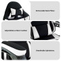 Sarantino Antre Kids Study Gaming Chair in Black and White Office Adjustable Height Chair thumbnail 8