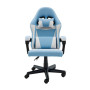 Sarantino Antre Kids Study Gaming Chair in Black and White Office Adjustable Height Chair thumbnail 1