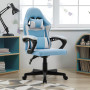 Sarantino Antre Kids Study Gaming Chair in Black and White Office Adjustable Height Chair thumbnail 8