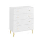 Sarantino Rocco Chest of Drawers - White thumbnail 1