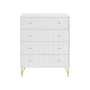 Sarantino Rocco Chest of Drawers - White thumbnail 2