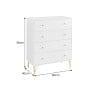 Sarantino Rocco Chest of Drawers - White thumbnail 3
