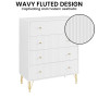 Sarantino Rocco Chest of Drawers - White thumbnail 6