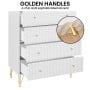 Sarantino Rocco Chest of Drawers - White thumbnail 7