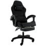 Sarantino Cueva Reclining High Back Office Gaming Chair Black Retractable Footrest Computer Seat thumbnail 2