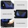 Sarantino Cueva Reclining High Back Office Gaming Chair Seat Retractable Footrest Office Computer Black & Blue thumbnail 7