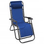 Zero Gravity Reclining Deck Chair - Blue thumbnail 1