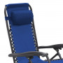 Zero Gravity Reclining Deck Chair - Blue thumbnail 2