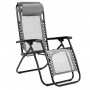 Zero Gravity Reclining Deck Chair - Grey thumbnail 1