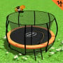 Kahuna Trampoline 16 ft with Basketball set - Orange thumbnail 1