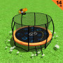 Kahuna Trampoline Pro 14ft - Reversible pad, Emoji Mat, Basketball Set thumbnail 2