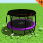 Trampoline 16 ft Kahuna with Roof - Orange Blue thumbnail 1
