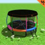 Kahuna 16 ft Trampoline with Roof - Rainbow thumbnail 1