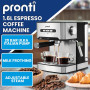Pronti Toaster, Kettle & Coffee Machine Breakfast Set - White thumbnail 2