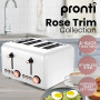 Pronti Toaster, Kettle & Coffee Machine Breakfast Set - White thumbnail 5