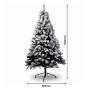 Christabelle 3pc Christmas Set: 1.5m Snow Flocked Tree 61cm Pre-Lit LED Wreath & 2.74m Frosted Garland Holiday Decor thumbnail 15