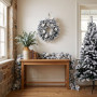 Christabelle 3pc Christmas Set: 1.5m Snow Flocked Tree 61cm Pre-Lit LED Wreath & 2.74m Frosted Garland Holiday Decor thumbnail 9