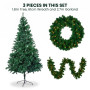 Christabelle Green Artificial Tree 1.8m 61cm Chadwick Wreath with Lights 2.7m Garland with LED Light thumbnail 15