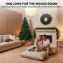 Christabelle Green Artificial Tree 1.8m 61cm Chadwick Wreath with Lights 2.7m Garland with LED Light thumbnail 10