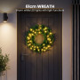 Christabelle Green Artificial Tree 1.8m 61cm Chadwick Wreath with Lights 2.7m Garland with LED Light thumbnail 13