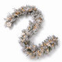 Christabelle Snow-Tipped Snowflocked Tree 61cm Snow Wreath Colonial with Lights 2.74m Garland Snow Frosted thumbnail 5