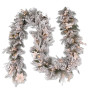Christabelle Snow-Tipped Tree 61cm Snow Wreath Colonial with Lights 2.74m Garland Snow Frosted thumbnail 5