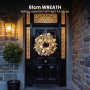 Christabelle Snow-Tipped Tree 61cm Snow Wreath Colonial with Lights 2.74m Garland Snow Frosted thumbnail 13