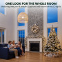 Christabelle Snow-Tipped Christmas 3pc Set 2.4m Christmas Tree Wreath and Garland with LED Lights Holiday Decor thumbnail 14