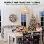Christabelle Snow-Tipped Christmas 3pc Set 2.4m Christmas Tree Wreath and Garland with LED Lights Holiday Decor thumbnail 15