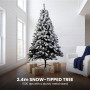 Christabelle Snow-Tipped Christmas 3pc Set 2.4m Christmas Tree Wreath and Garland with LED Lights Holiday Decor thumbnail 16