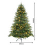Christabelle Everglow Fir Christmas 3pc Set 1.2m Christmas Tree Wreath and Garland with LED Lights Holiday Decor thumbnail 10