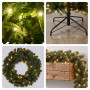Christabelle 1.8m Prelit Tree 61cm Highland Pine Wreath Prelit 2.74m Highland Pine Christmas Garland thumbnail 7