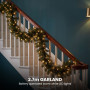 Christabelle 1.8m Prelit Tree 61cm Highland Pine Wreath Prelit 2.74m Highland Pine Christmas Garland thumbnail 14