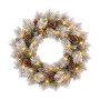 Christabelle 1.2m Pre-Lit LED Tree 61cm Alpine Snow Wreath Prelit 2.74m Alpine Snow Christmas Garland thumbnail 4