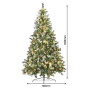 Christabelle 1.2m Pre-Lit LED Tree 61cm Alpine Snow Wreath Prelit 2.74m Alpine Snow Christmas Garland thumbnail 16