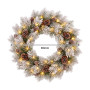 Christabelle 1.2m Pre-Lit LED Tree 61cm Alpine Snow Wreath Prelit 2.74m Alpine Snow Christmas Garland thumbnail 17