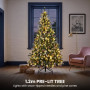 Christabelle 1.2m Pre-Lit LED Tree 61cm Alpine Snow Wreath Prelit 2.74m Alpine Snow Christmas Garland thumbnail 12